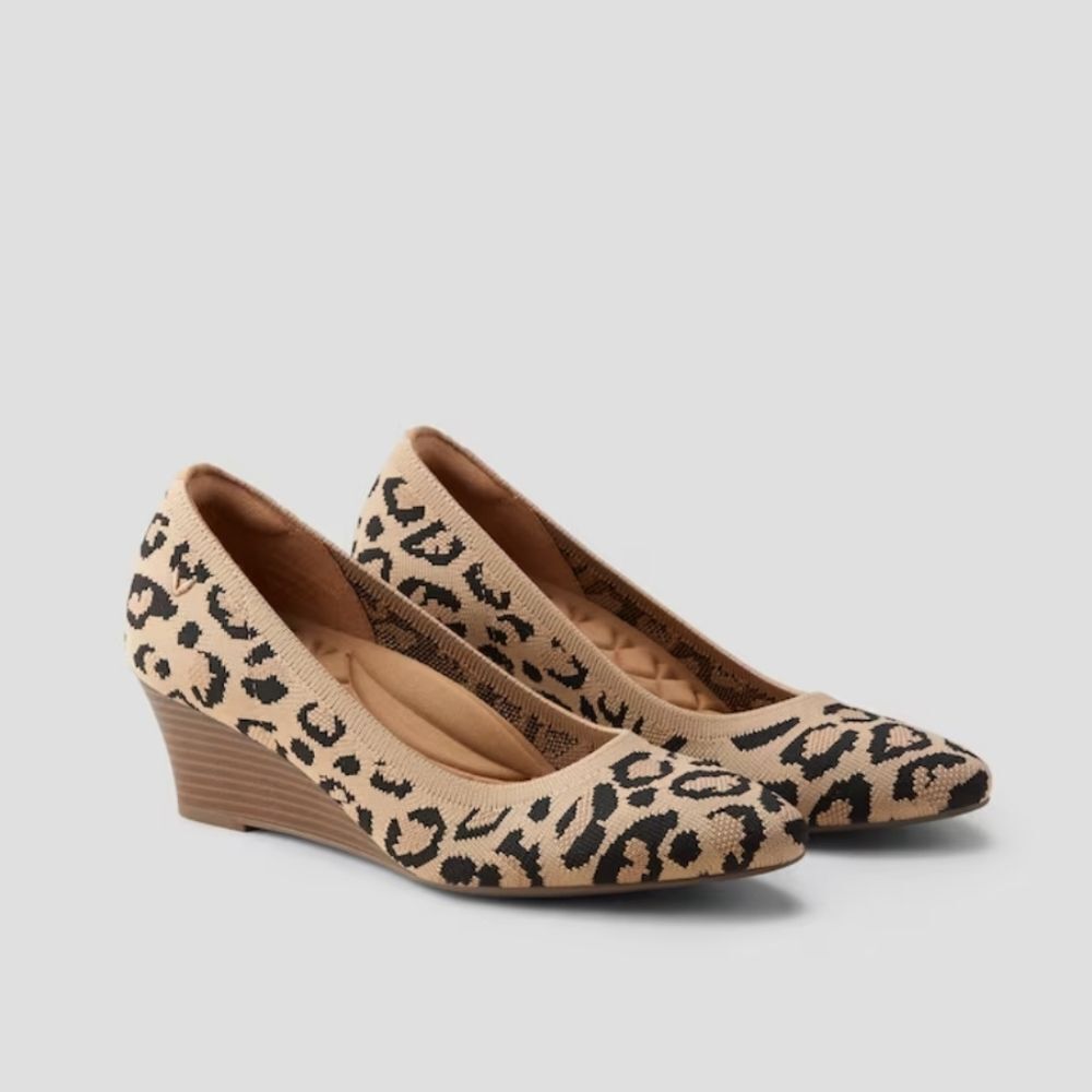 VIVAIA tamia leopard wedge